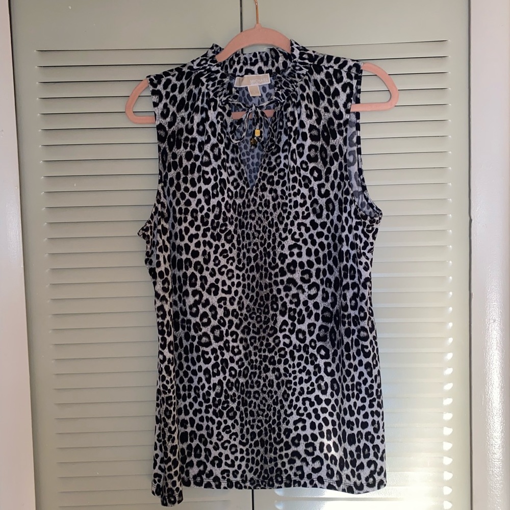 Michael Kors Leopard Sleeveless Top